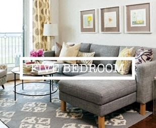 Floor plan for 5 beds, 1 bath, 1500 sqft